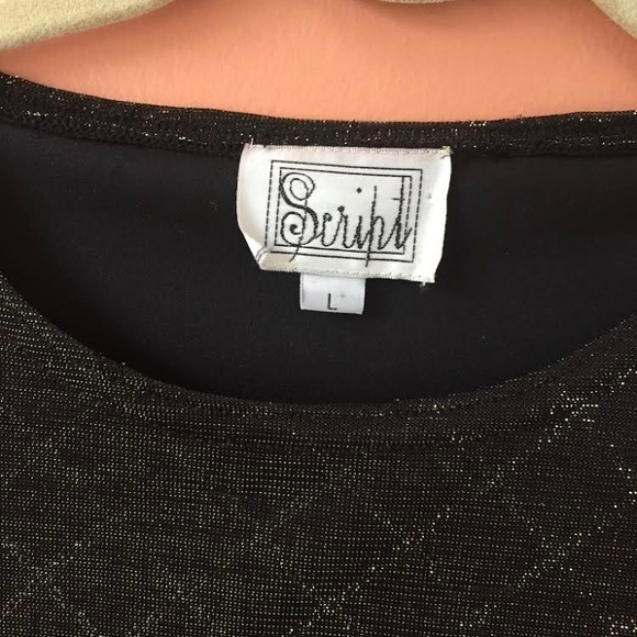 Script | Gold Patterned Tee - Picture 2 of 4